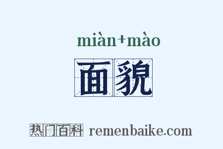 面貌是什么意思的图片